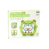 LEAN TOYS lavagna didattica magnetica rana puzzle perline verdi con penna