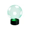 LEAN TOYS lampada lunare LED 3D wireless con telecomando e touch, 16 colori, dimmerabile, ricaricabile, PLA, 150 mm