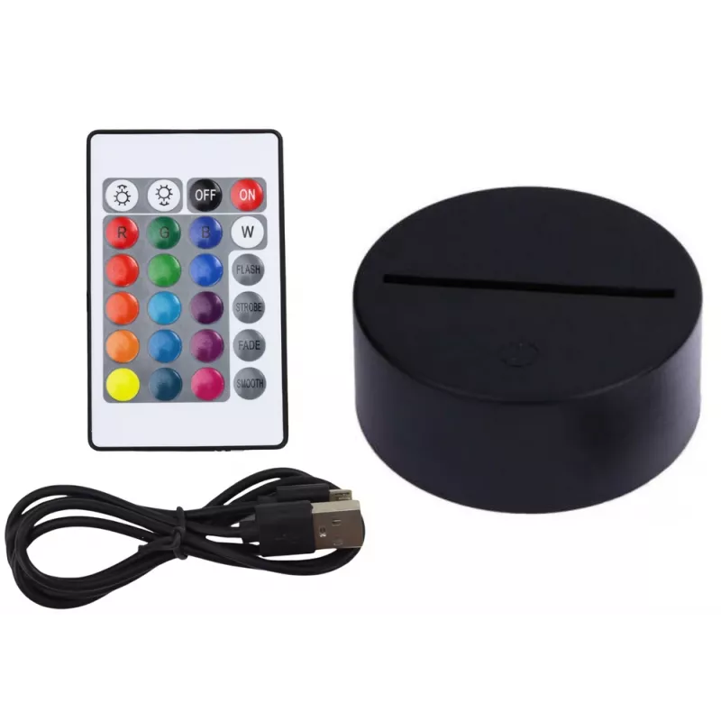 LEAN TOYS lampada lunare LED 3D wireless con telecomando e touch, 16 colori, dimmerabile, ricaricabile, PLA, 150 mm