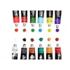 LEAN set colori acrilici in tubetti, 12 colori, 12 ml ciascuno, qualità studente
