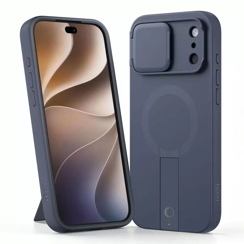 TECH-PROTECT Kevlar Aura cover MagSafe per iPhone 17 Pro Max / 18 Pro Max – blu navy