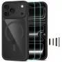 TECH-PROTECT MAGONE cover MagSafe e vetro confezione da 2 per iPhone 17 Pro Max / 18 Pro Max - nero/trasparente
