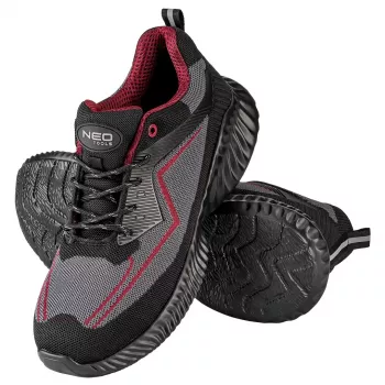 NEO TOOLS SB scarpe basse da lavoro leggere con puntale in acciaio, taglia 41