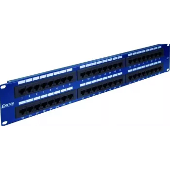 EMITERNET PANNELLO 19, 48XRJ45 UTP CAT.5E (2U) BLU DCN/PPFA652K488C5E