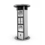 LEGRAND EM/HU-STP-1S-3EU colonna da tavolo contenitore vuoto per 8 moduli, alluminio/nero