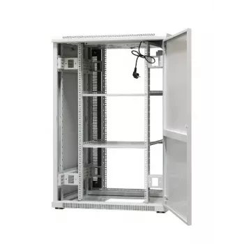 EmiterNet Top armadio di rete autoportante 24U, 800x800x1180 mm, porta anteriore in vetro, nero EM/SH05D-8824