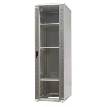 EMITER EmiterNet Top armadio di rete autoportante 42U, 600x1000x1980 mm, porta anteriore in vetro, nero EM/SH05D-6042