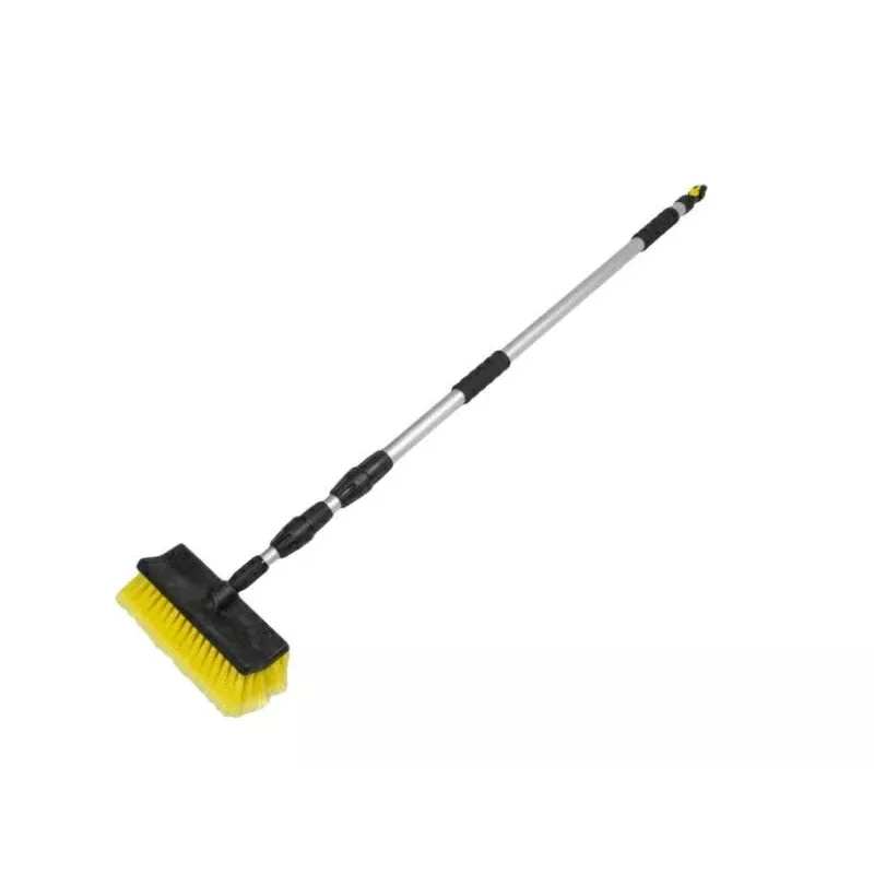 Bradas ESQ2356 Testina spazzola con setole PP dure per pulizia pesante, verde/nero, manico a vite