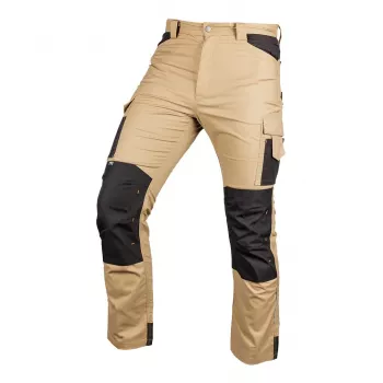 NEO TOOLS 81-350-3-M Pantaloni da lavoro Mix&Match, canvas con rinforzi Cordura, beige-nero, taglia M