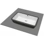 DEANTE Como Lavabo in ceramica da sottopiano profondità vasca 125 mm bianco lucido