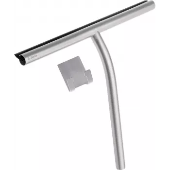 DEANTE ADI_F31K Tergivetro con gancio, lama in gomma 25 cm, impugnatura ergonomica in plastica, nero/bianco
