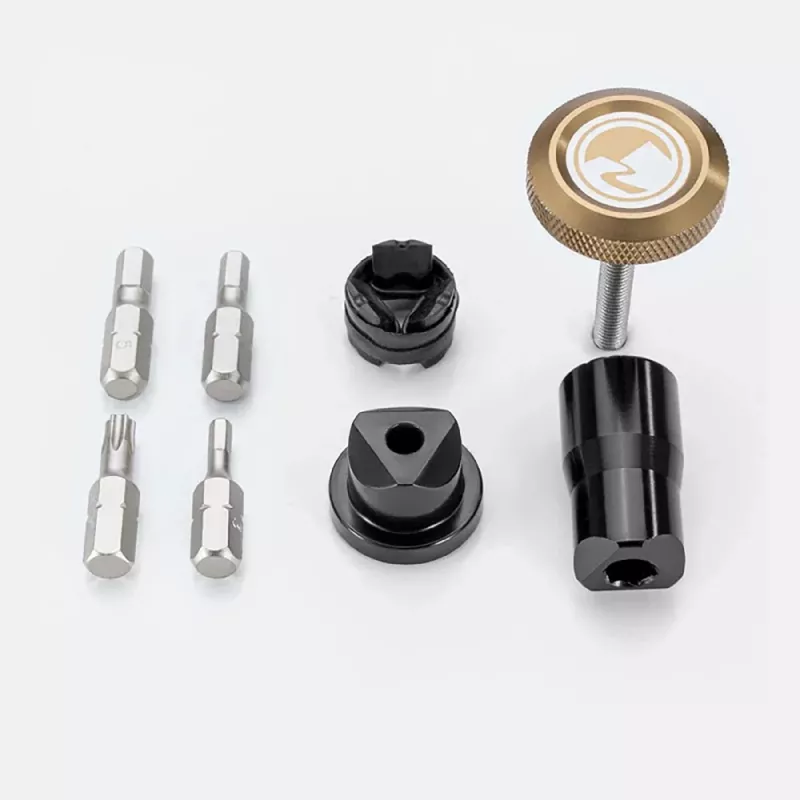 ROCKBROS ROAD TO SKY VK-KC10 Multitool per bici 6-in-1 nascosto nel manubrio, marrone
