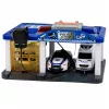 LEAN TOYS Garage stazione di polizia con 2 auto, elicottero, walkie-talkie, luce e suono | 31588
