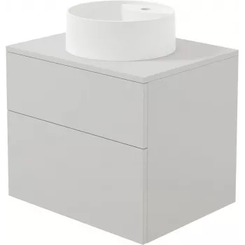 DEANTE Mobile lavabo sospeso con lavabo in granito composito 360 mm bianco/antracite