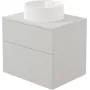 DEANTE Mobile lavabo sospeso con lavabo in granito composito 360 mm bianco/antracite