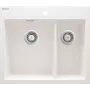 DEANTE ZQE A503 Lavello cucina in granito composito 1,5 vasche con gocciolatoio, grafite