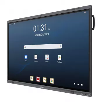 Dahua DHI-LPH65-MC480-U display touch interattivo 65 pollici 4K con Android 13, certificato EDLA, touch IR a 40 punti, fotocamera 48MP, microfono array 8, Wi-Fi 6, 8GB RAM, 128GB memoria