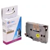 G&G nastro per etichettatrice in raso compatibile con Brother TZe-R831, oro su nero, 12mm x 4m