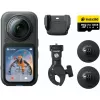 Insta360 X6 action cam a 360 gradi bundle moto, 8K, nero