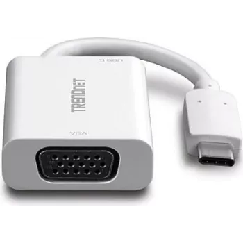 TRENDnet TUC-VGA2 Adattatore USB-C a VGA – 1920x1200 @ 60Hz, nero
