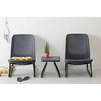 KETER Set da giardino Rio Patio Set grigio