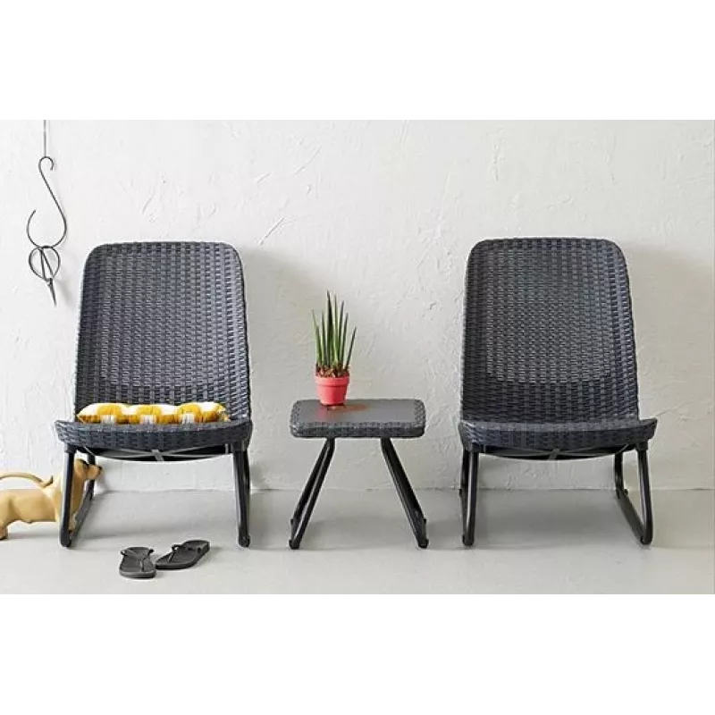 KETER Set da giardino Rio Patio Set grigio