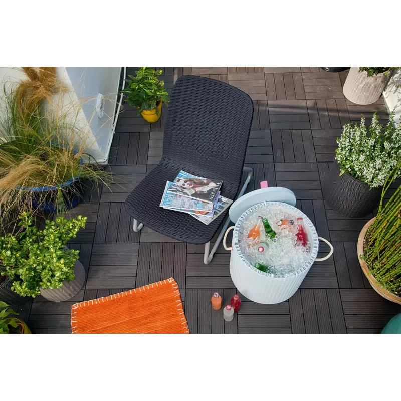 KETER Set da giardino Rio Patio Set grigio