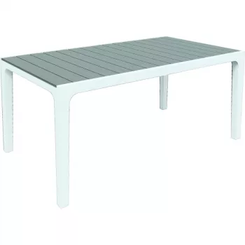 Keter Harmony Tavolo da pranzo da giardino bianco/grigio chiaro 29201231