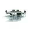 Keter Harmony Tavolo da pranzo da giardino bianco/grigio chiaro 29201231