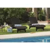 KETER Set lettini prendisole 2 pezzi + tavolino Pacific beige