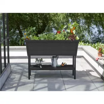 KETER Fioriera rialzata Alfresco 110L grigio