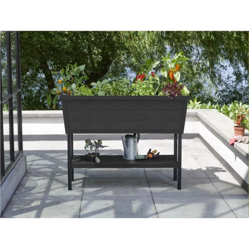 KETER Fioriera rialzata Alfresco 110L grigio