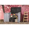 KETER BOX DA GIARDINO E BALCONE MIDI GRIGIO-NERO 132x71,5x113,5cm