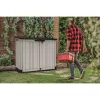 KETER BOX DA GIARDINO E BALCONE MIDI GRIGIO-NERO 132x71,5x113,5cm