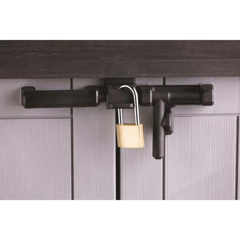 KETER BOX DA GIARDINO E BALCONE MIDI GRIGIO-NERO 132x71,5x113,5cm