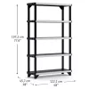 KETER Scaffale 5 ripiani Fused 122,1x45,7x197,2cm nero