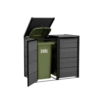 KETER Contenitore rifiuti 2x240L contenitore Hide Away grigio