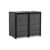 KETER Contenitore rifiuti 2x240L contenitore Hide Away grigio