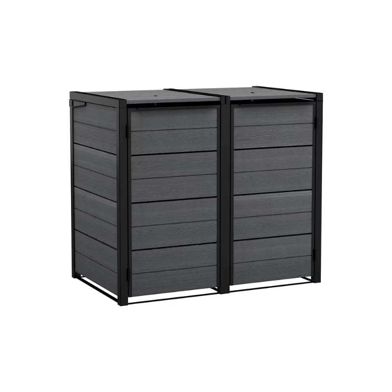 KETER Contenitore rifiuti 2x240L contenitore Hide Away grigio