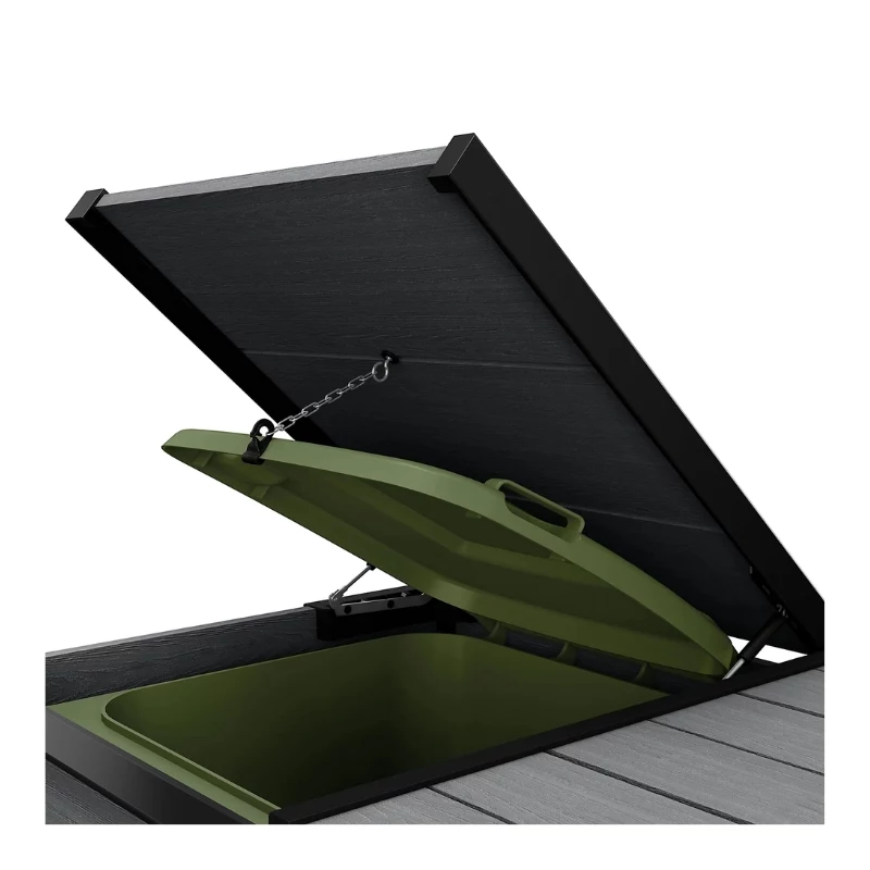 KETER Contenitore rifiuti 2x240L contenitore Hide Away grigio