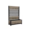 KETER Deco Tulip 110L 2-Rhombus vaso mesh tonalità frassino