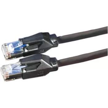 Dätwyler 21.05.0005 cavo patch Cat 6 S/FTP, connettore maschio RJ-45 su connettore maschio RJ-45, 0,5 m, nero, LSZH, 10 Gbps