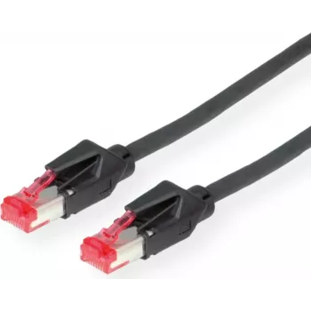 Dätwyler 21.05.0005 cavo patch Cat 6 S/FTP, connettore maschio RJ-45 su connettore maschio RJ-45, 0,5 m, nero, LSZH, 10 Gbps