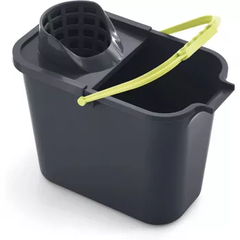MERY cestino rettangolare 12L con pulsante grigio