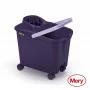 MERY secchio 14L con ruote a incastro lilla