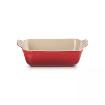 LE CREUSET Piastra rettangolare Heritage in gres 19x14cm / 1,1L rosso