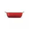 LE CREUSET Piastra rettangolare Heritage in gres 19x14cm / 1,1L rosso