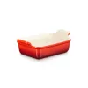 LE CREUSET Piastra rettangolare Heritage in gres 19x14cm / 1,1L rosso