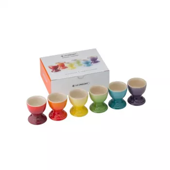 Le Creuset Set di 6 portauova, gres, colori assortiti
