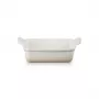 Le Creuset Piastra rettangolare Heritage in gres 19x14cm / 1,1L bianco